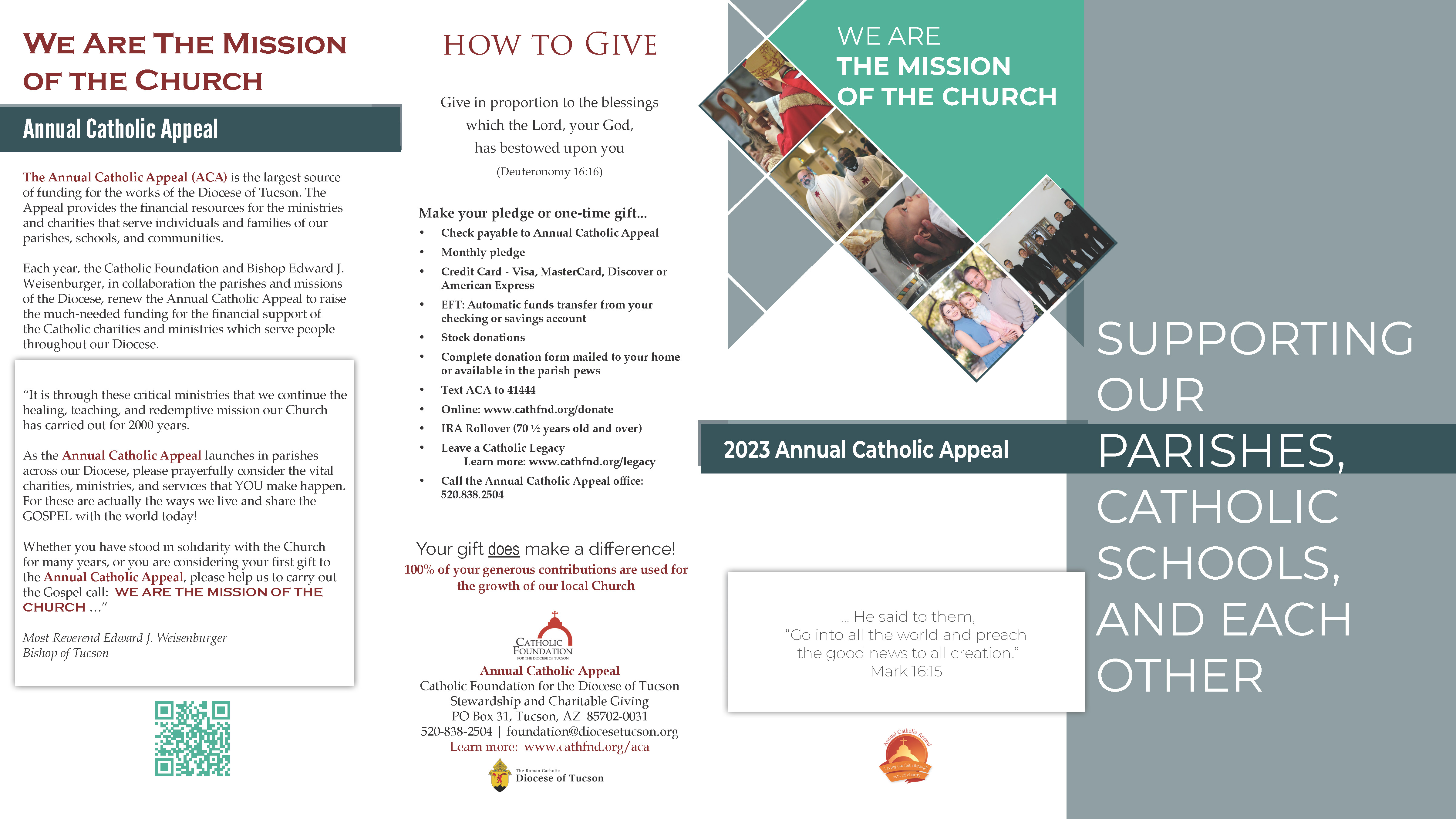 Annual Catholic Appeal English Brochure page 1