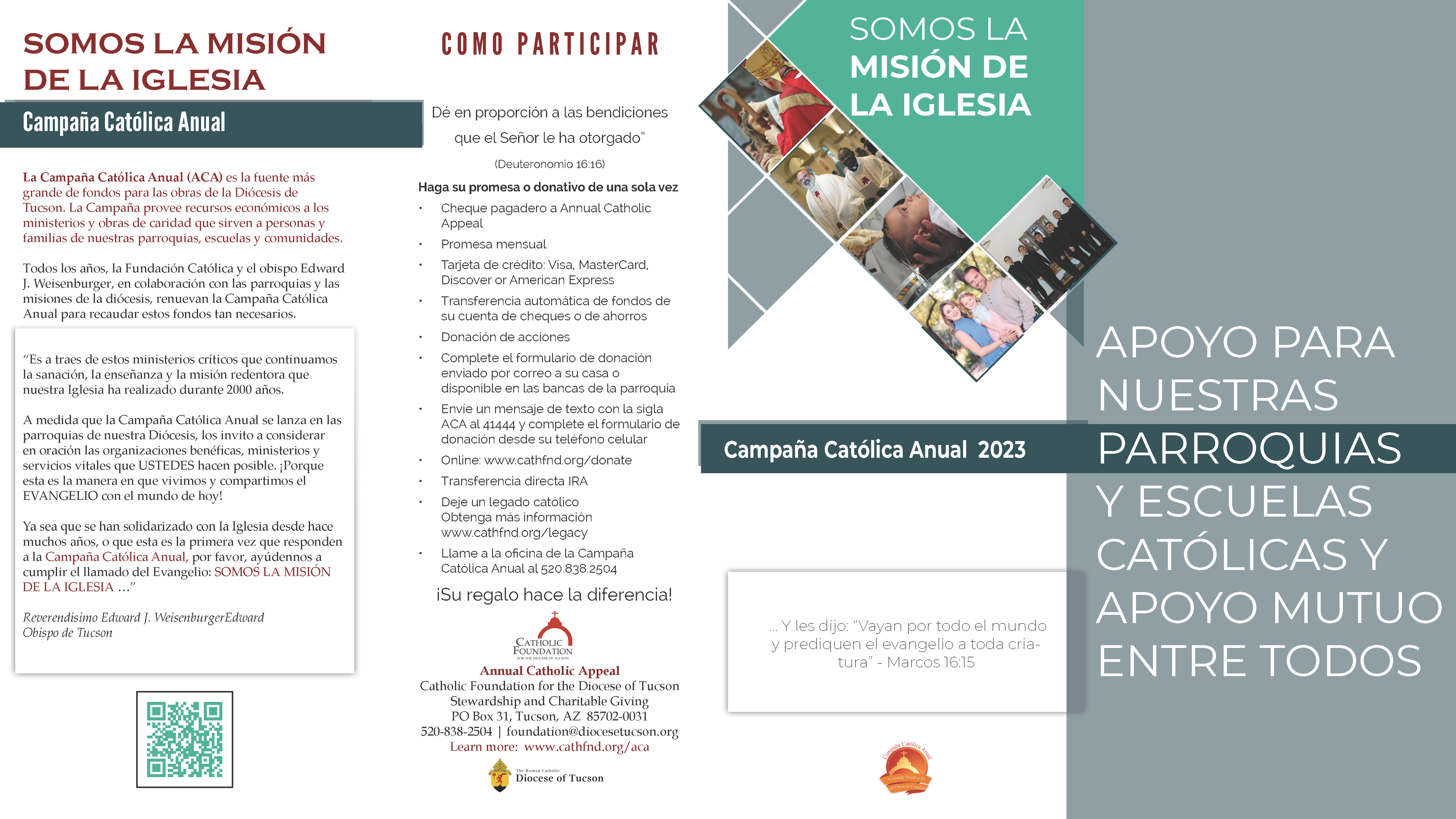 Annual Catholic Appeal Spanish Brochure page 1